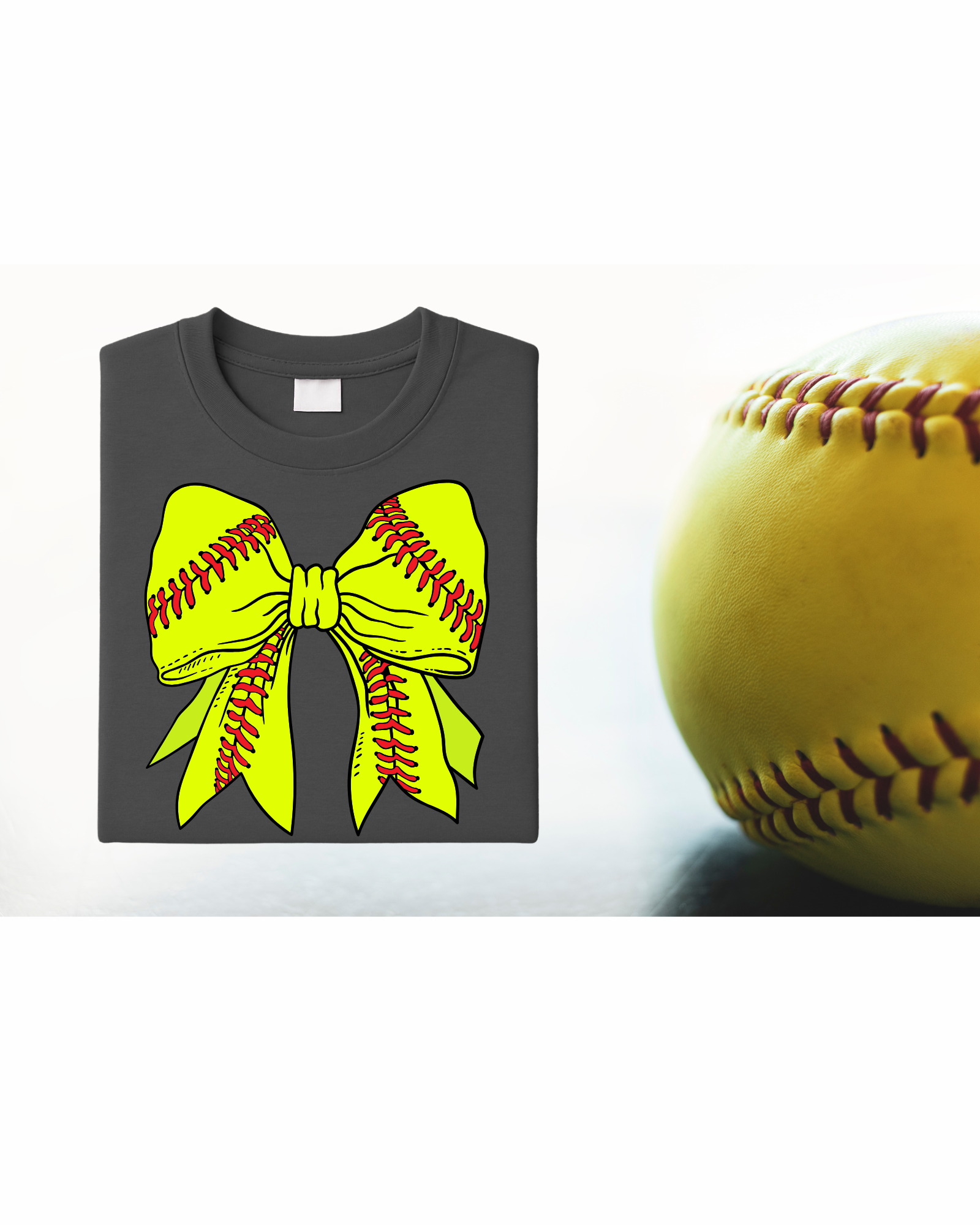 Softball Bow T-Shirt