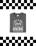 Just A Girl Who Loves Racing T-Shirt