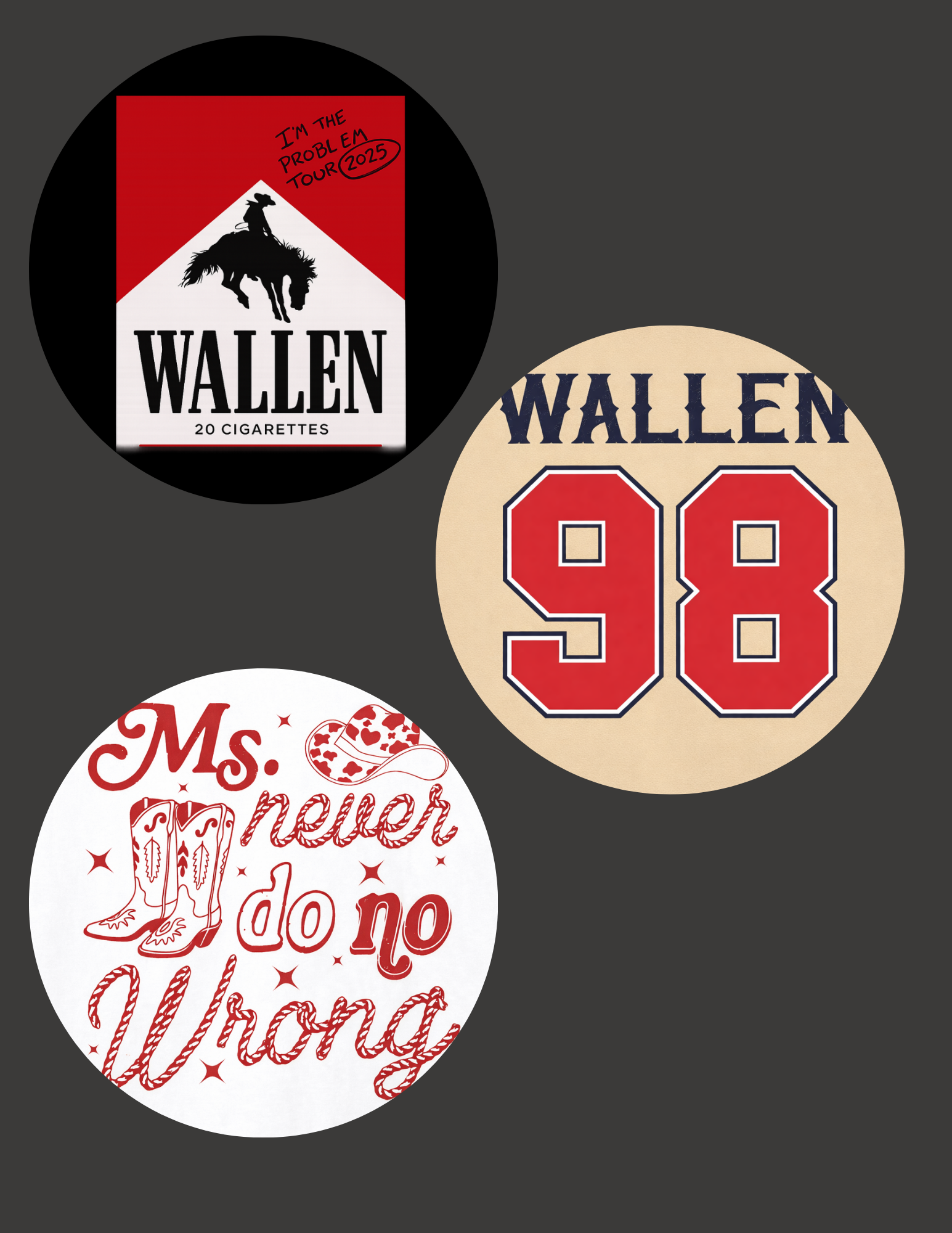 Morgan Wallen Buttons