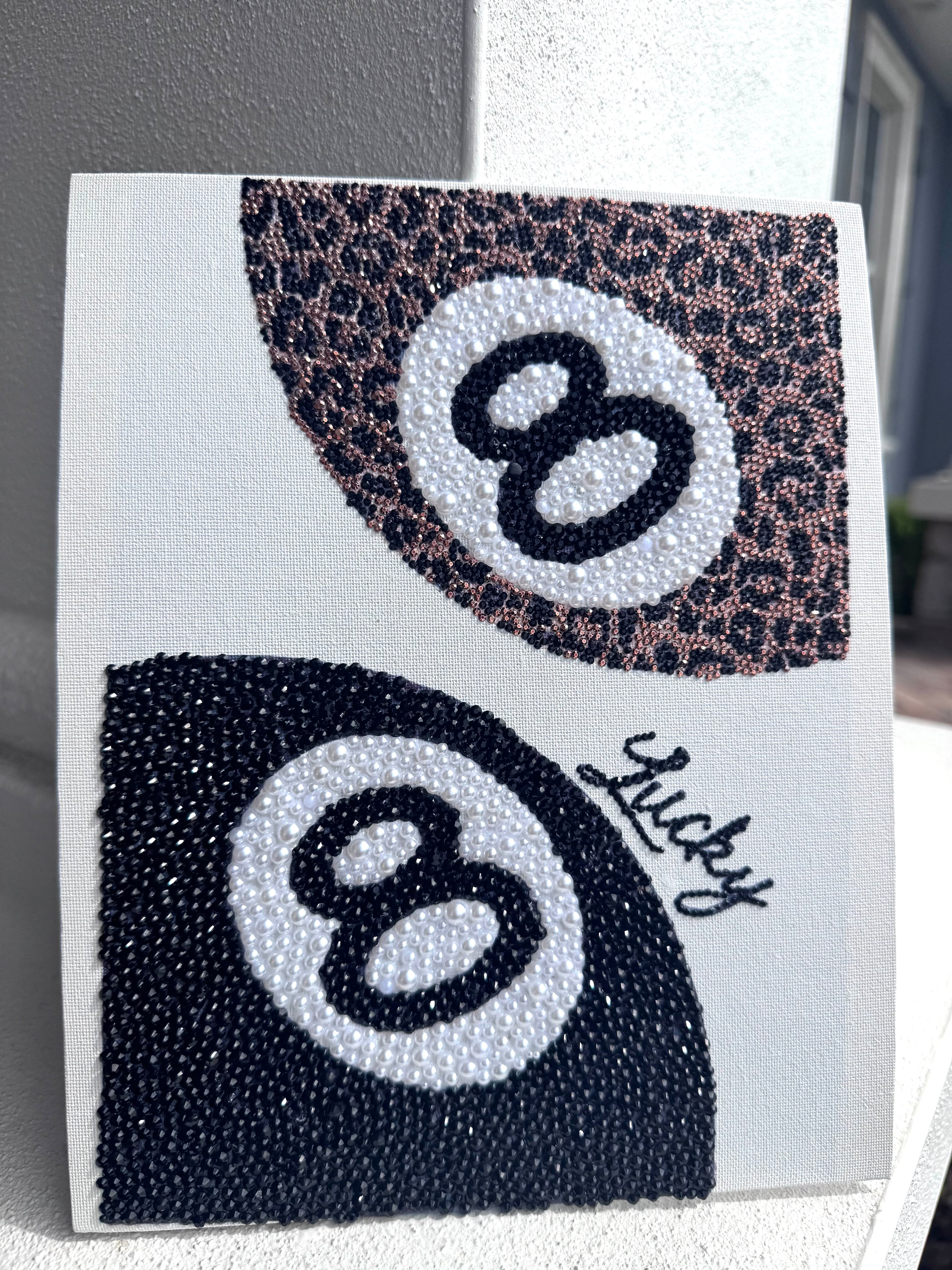 Lucky 8 Ball Bedazzle Kit