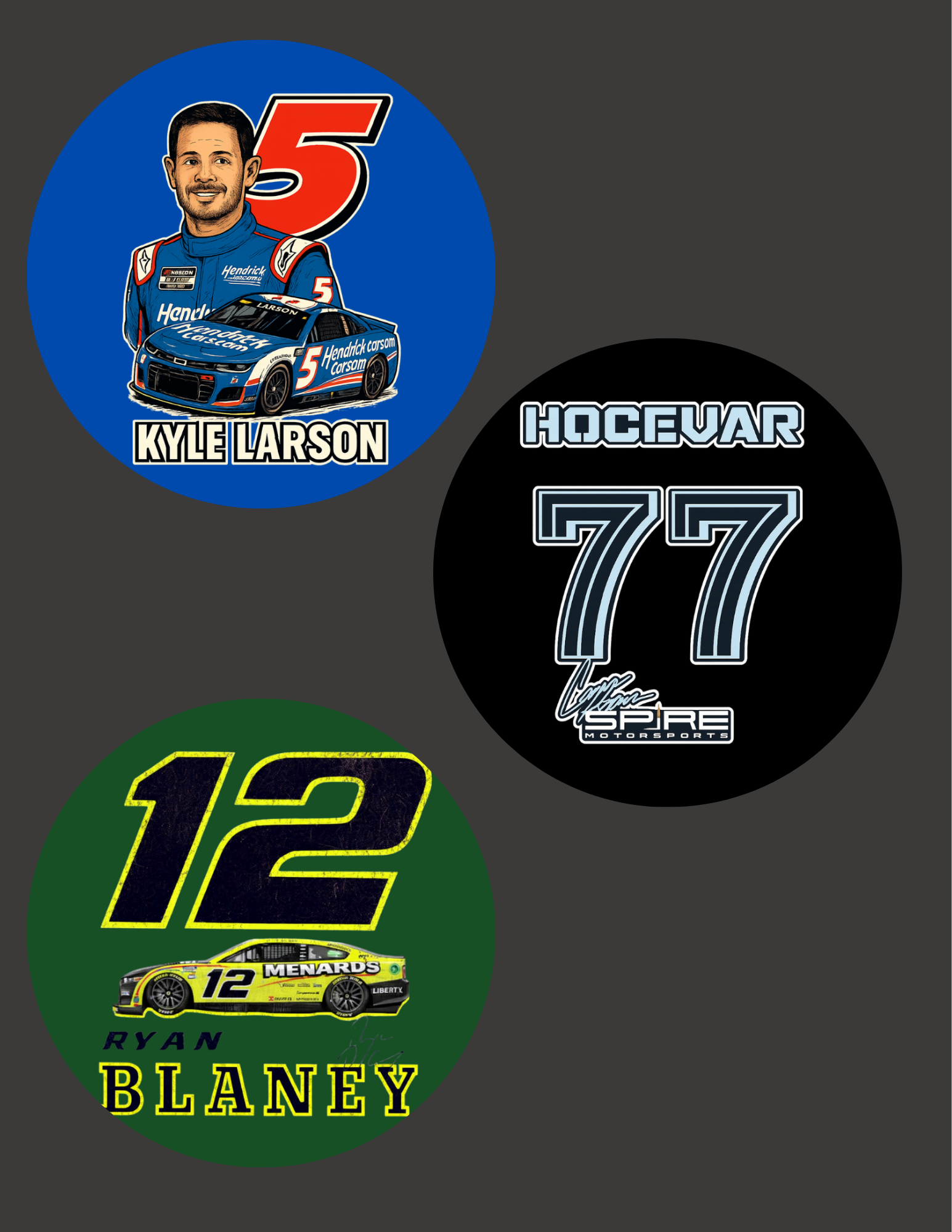 NASCAR Buttons
