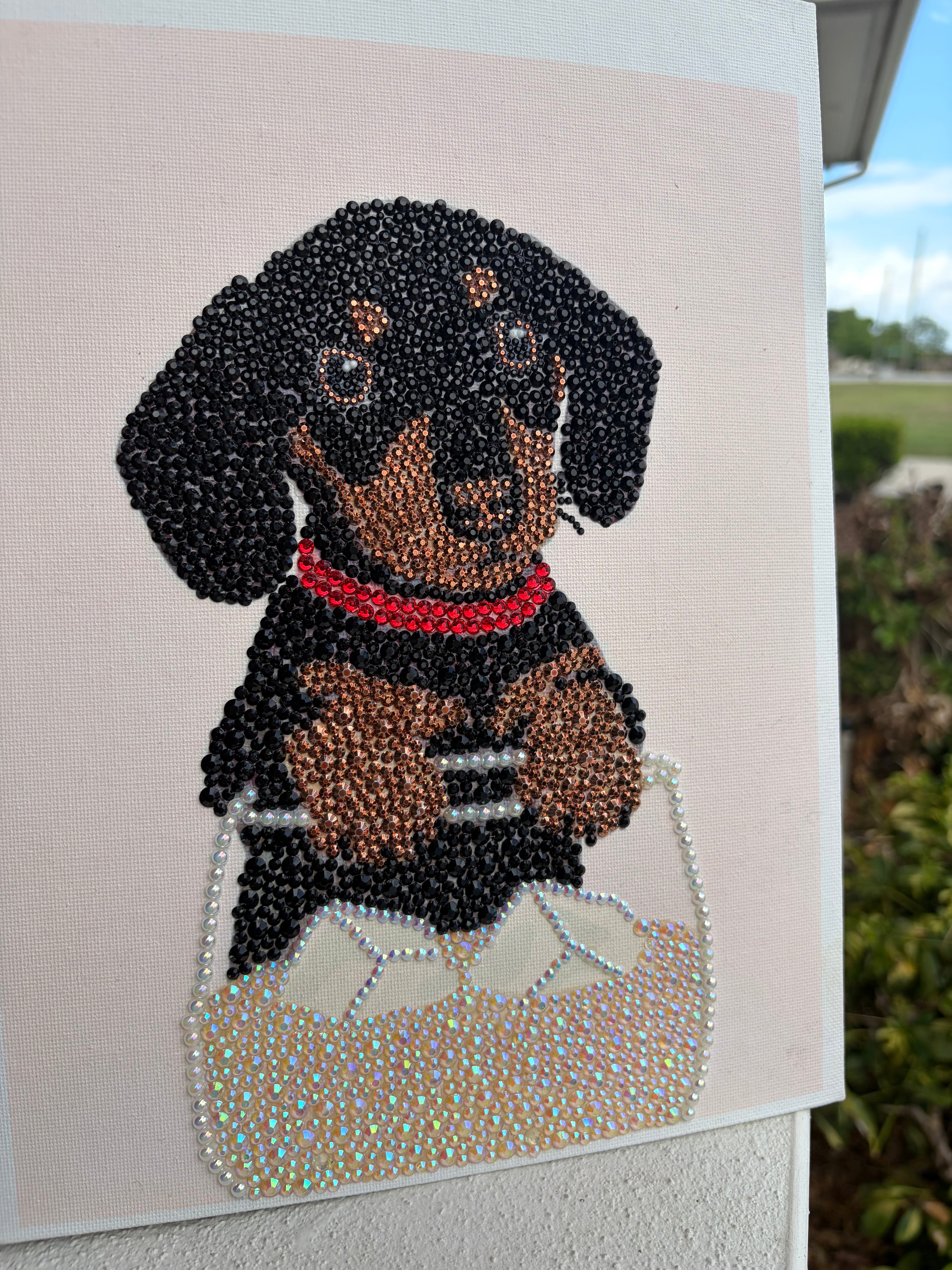 Wiener Dog Bedazzle Kit